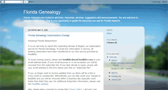 Desktop Screenshot of floridagenealogy.blogspot.com