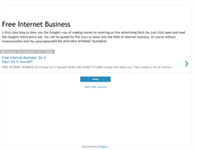 Tablet Screenshot of free-internet-business.blogspot.com