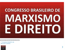 Tablet Screenshot of congressobrasileirodemarxismoedireito.blogspot.com