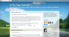 Desktop Screenshot of 40dayyoga.blogspot.com