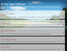 Tablet Screenshot of 40dayyoga.blogspot.com