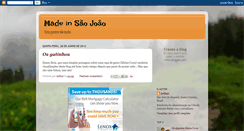 Desktop Screenshot of madeinsaojoao.blogspot.com