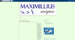 Desktop Screenshot of maximilliusscriptor.blogspot.com