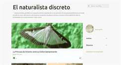 Desktop Screenshot of elnaturalistadiscreto.blogspot.com