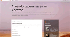 Desktop Screenshot of creandoesperanzaenmicorazn.blogspot.com