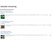 Tablet Screenshot of episodes-streaming.blogspot.com