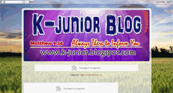 Desktop Screenshot of k-junior.blogspot.com