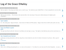 Tablet Screenshot of graceomalleylog.blogspot.com