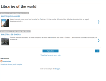Tablet Screenshot of librariesoftheworld.blogspot.com