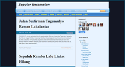 Desktop Screenshot of halamanseputarkecamatan.blogspot.com