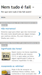 Mobile Screenshot of nemtudoefail.blogspot.com