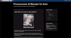 Desktop Screenshot of precaucionesalmanejarunauto.blogspot.com