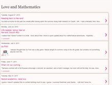 Tablet Screenshot of love-and-math.blogspot.com