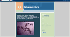 Desktop Screenshot of lolaproductions.blogspot.com