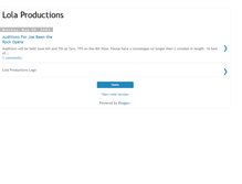 Tablet Screenshot of lolaproductions.blogspot.com