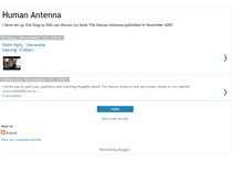 Tablet Screenshot of humanantenna.blogspot.com