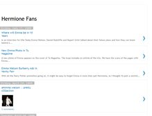 Tablet Screenshot of hermione-fans.blogspot.com