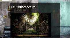 Desktop Screenshot of lebibliothecaire.blogspot.com