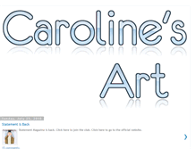 Tablet Screenshot of carolines-art.blogspot.com