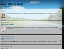 Tablet Screenshot of cardscatsandcopics.blogspot.com