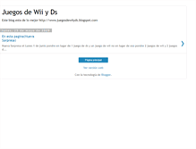 Tablet Screenshot of juegosdewiiyds.blogspot.com