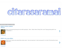 Tablet Screenshot of citarasaramai.blogspot.com
