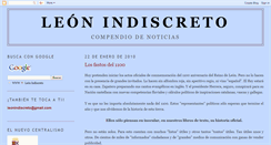 Desktop Screenshot of leon-indiscreto.blogspot.com