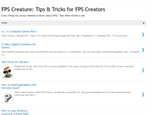 Tablet Screenshot of fpscreature.blogspot.com