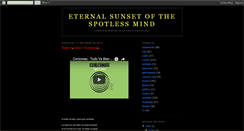 Desktop Screenshot of eternalsunsetofthespotlessmind.blogspot.com