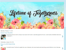 Tablet Screenshot of lifetimeoftogetherness.blogspot.com