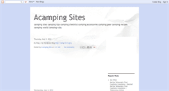 Desktop Screenshot of a-camping-sites.blogspot.com