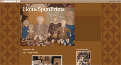 Desktop Screenshot of homespunprims.blogspot.com