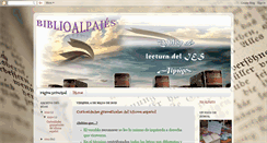 Desktop Screenshot of bibliotecaalpajes.blogspot.com