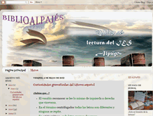 Tablet Screenshot of bibliotecaalpajes.blogspot.com