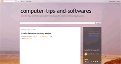 Desktop Screenshot of computer-tips-and-softwares.blogspot.com
