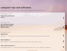 Tablet Screenshot of computer-tips-and-softwares.blogspot.com