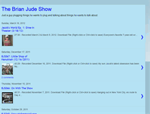 Tablet Screenshot of brianjudeshow.blogspot.com