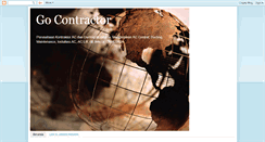 Desktop Screenshot of gocontractor.blogspot.com