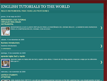 Tablet Screenshot of englishtutorialstotheworld.blogspot.com