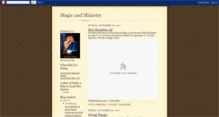 Desktop Screenshot of magicandministry.blogspot.com