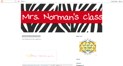 Desktop Screenshot of mrsnormansclass.blogspot.com