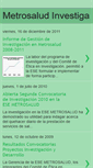 Mobile Screenshot of metrosaludinvestiga.blogspot.com