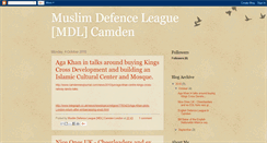 Desktop Screenshot of muslimdefenceleaguemdlcamden.blogspot.com