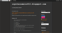 Desktop Screenshot of coyotecosmico511.blogspot.com