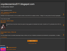 Tablet Screenshot of coyotecosmico511.blogspot.com