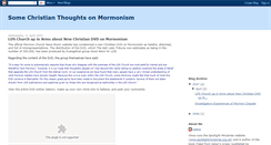 Desktop Screenshot of christianthoughtsonmormonism.blogspot.com