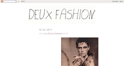 Desktop Screenshot of deuxfashion.blogspot.com