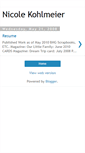 Mobile Screenshot of nicolekohlmeierresume.blogspot.com