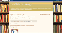 Desktop Screenshot of handheldtechnology.blogspot.com