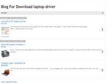 Tablet Screenshot of bloglaptopdriver.blogspot.com